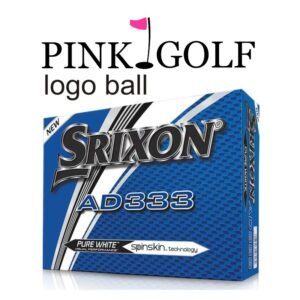 PinkGolf logo míče - Srixon Ad333 - 3ks