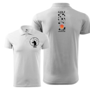 Pánská golfová polokošile “Golf Championship 1860” bílá