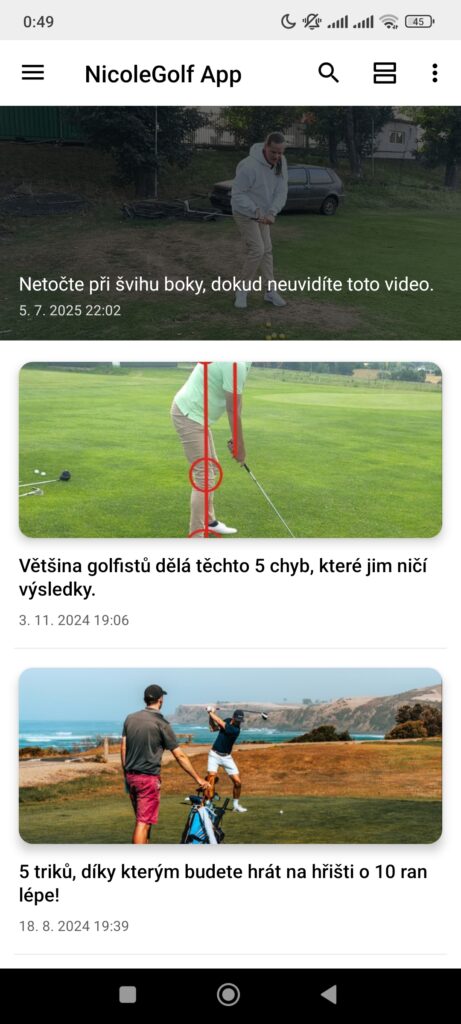 Android Golf App