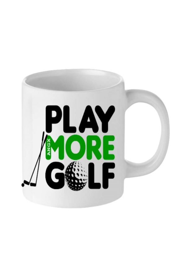 Hrnek s potiskem - Play More Golf