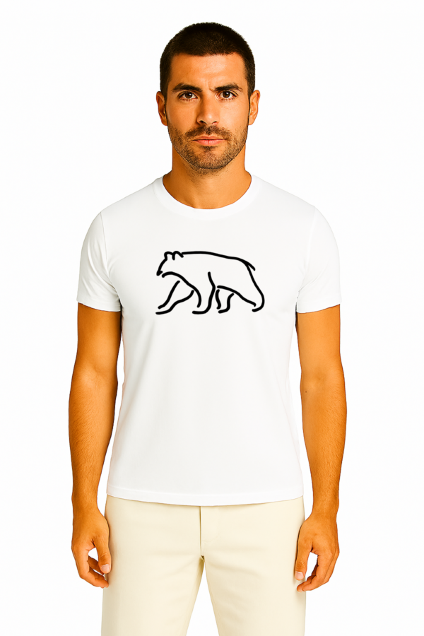 Golfové tričko pánské bílé - Bear