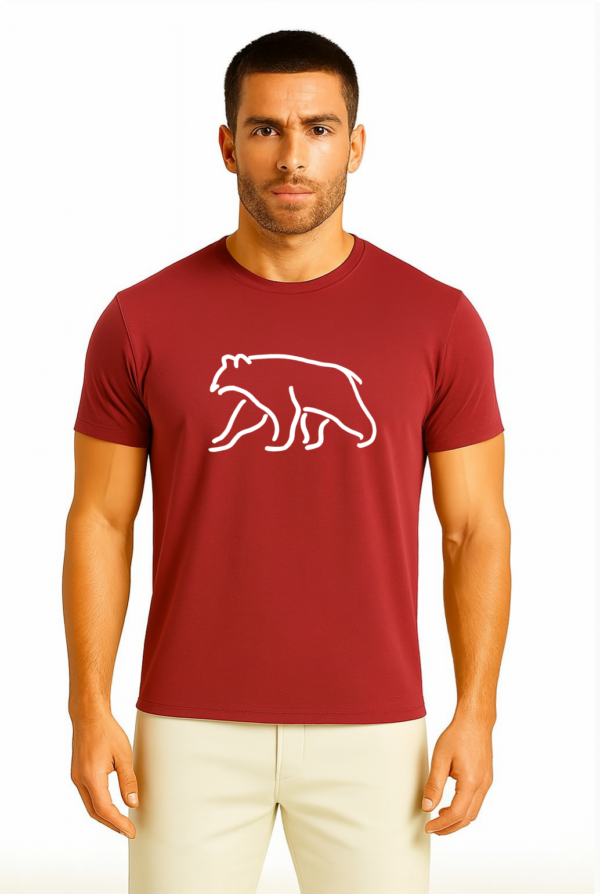 Golfové tričko pánské červené -  Bear